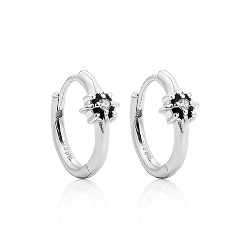 FOREVER MELODY S 999 Fine Silver Earrings Men's-5