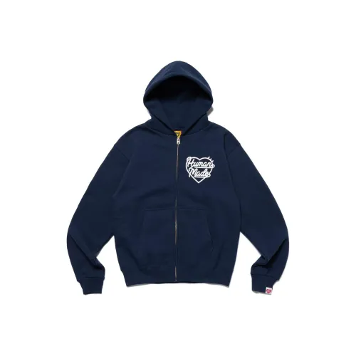 HUMAN MADE Heart Zip Up Sweat Hoodie FW22