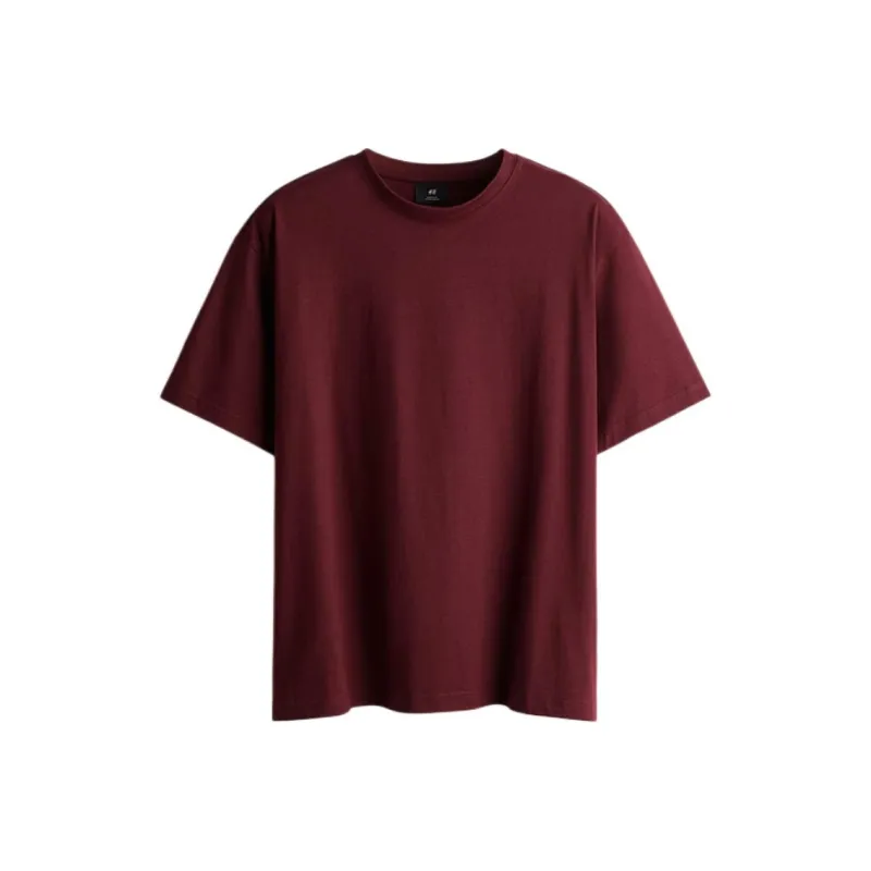 H&M T Shirts Unisex Red-0