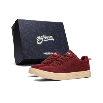 OUGLEMEN Low Top Skateboard Shoes Men's Box