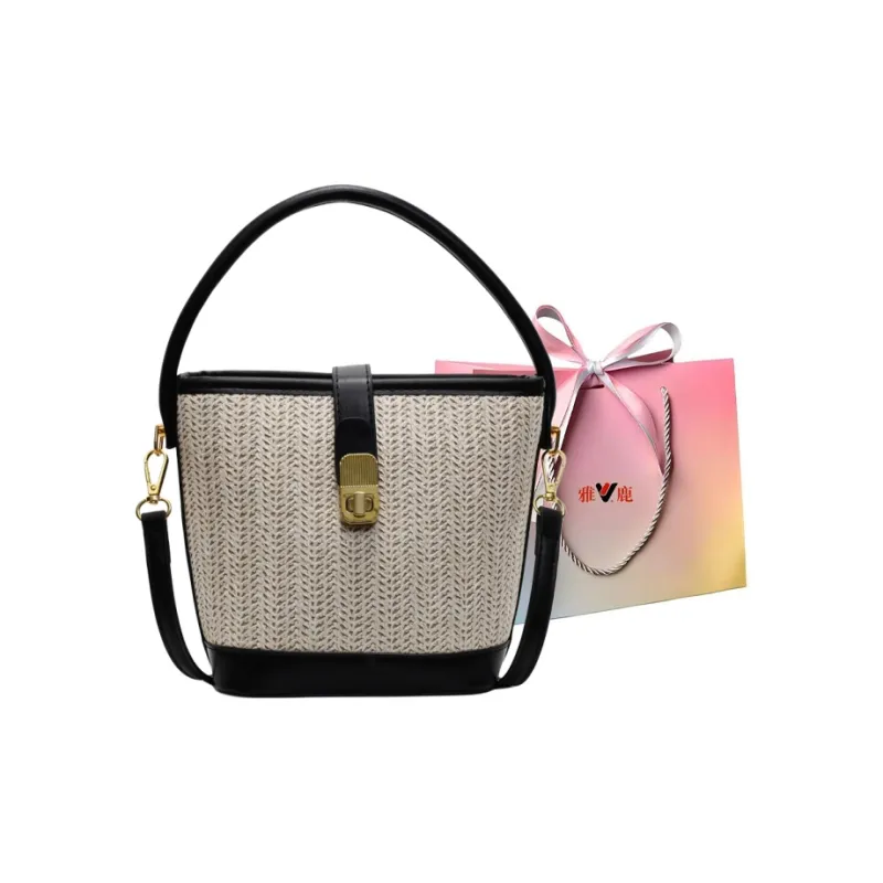 Yalu PU Handbag Women's Black/White/Khaki/Pink/Brown-0
