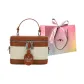 Beige Brown Shopping Bag (No Charm)