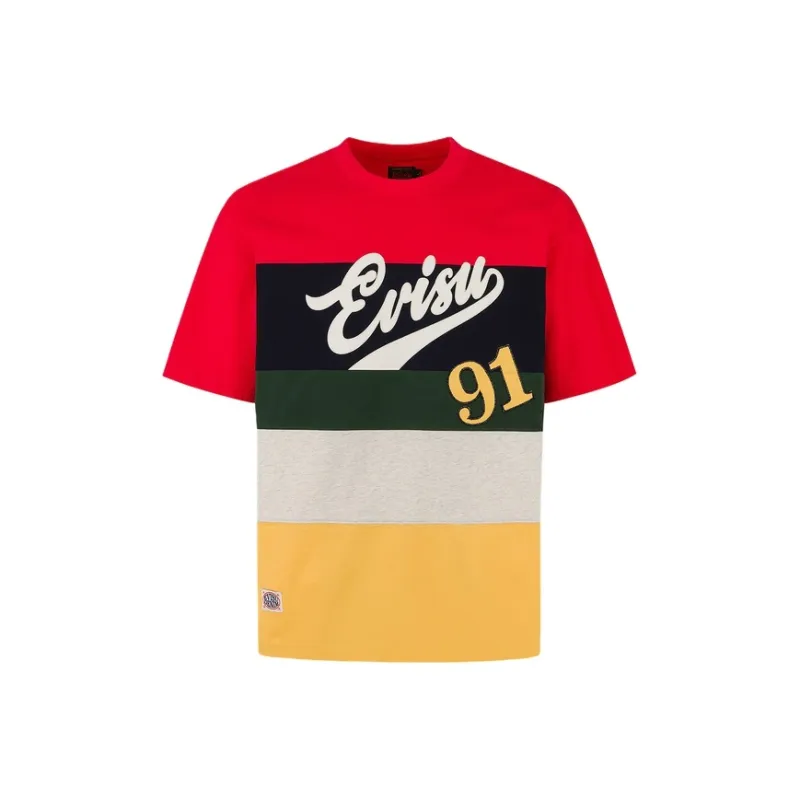 EVISU SS25 T Shirt Men's Multicolor Stripes-0