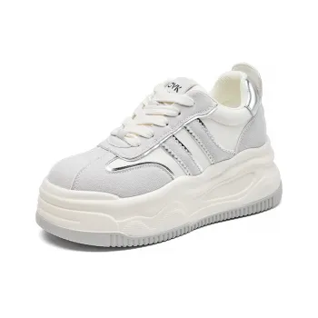 POOQ Slip Resistant Waterproof Abrasion Resistant Low Top Skateboard Shoes Women's