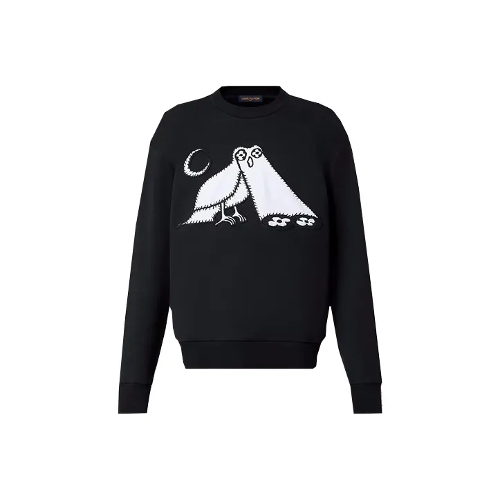 LOUIS VUITTON Lv Comics Owl Patch Crewneck-0