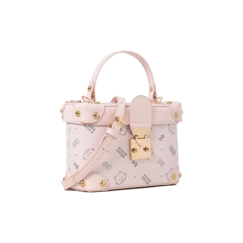 NATTY PU Shoulder Bag, Handbag, Crossbody Bag Women's Pink/Ecru/Brown-5