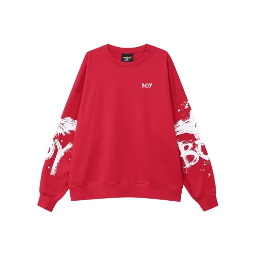 Boy London Sweatshirts Unisex Red