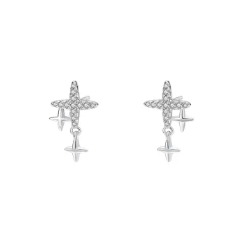 Good Quality S999 Fine Silver Stud Earrings Unisex