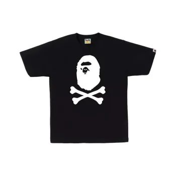 A BATHING APE Big Ape Crossbone Pigment Print Tee
