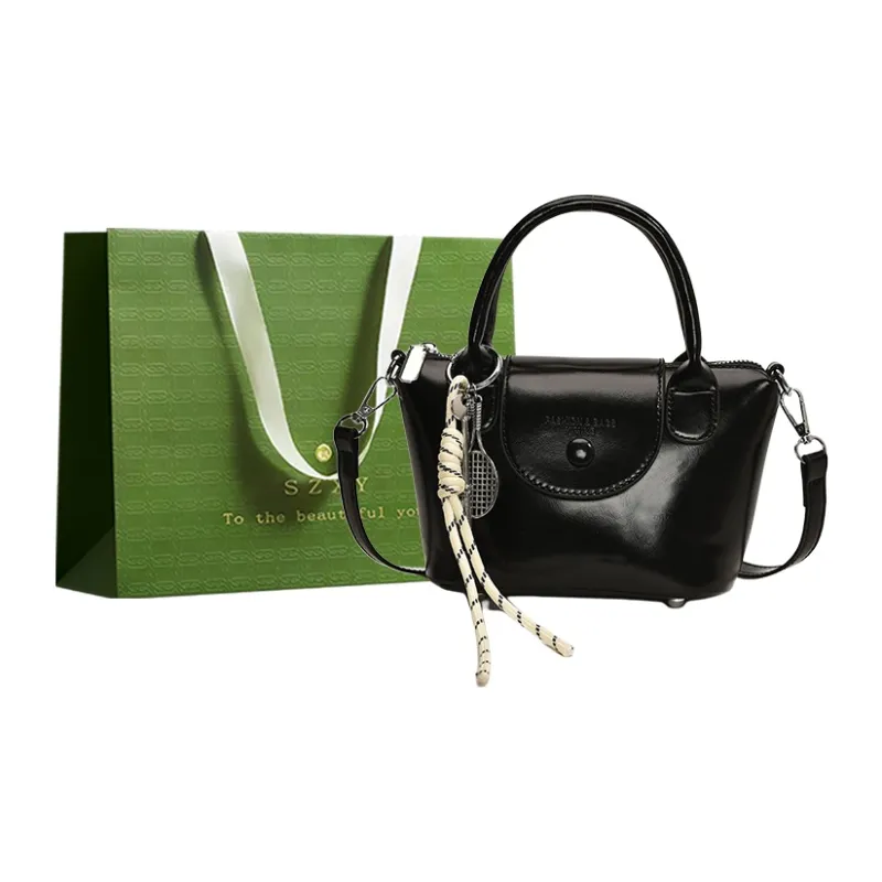 Three Ducklings PU Handbag Women's Ecru/Black/Pink/Brown-4