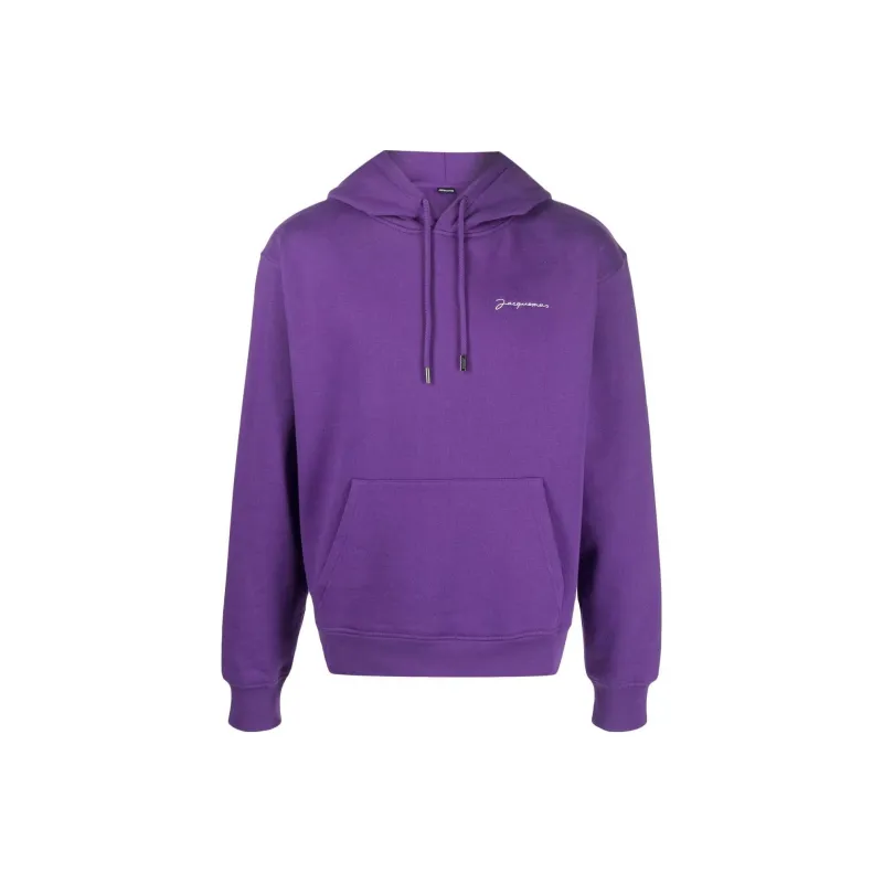 Jacquemus Le Sweatshirt Brodé Organic-cotton Hoodie-0