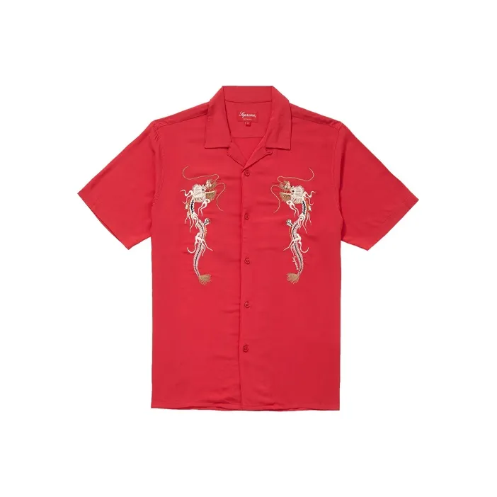 Supreme Dragon Rayon T Shirt-0