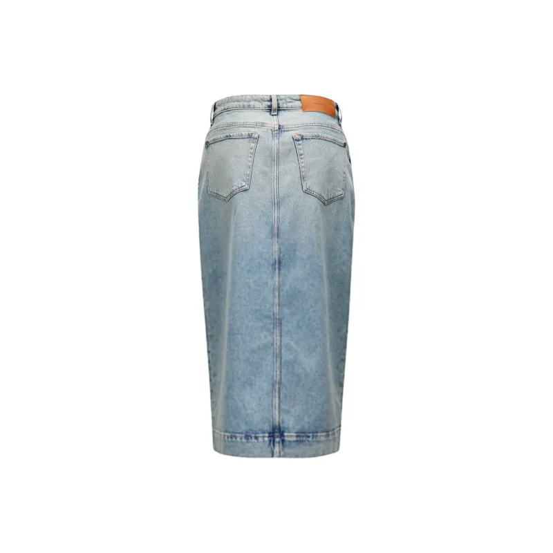 SEVEN Denim Long Skirts Women's Light Blue-1