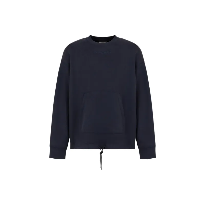 EMPORIO ARMANI FW24 Sweatshirt Men's Marine Blue-0