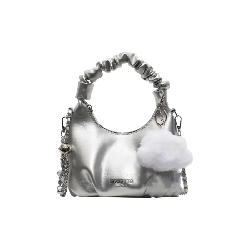 LUVISTRUE PU Shoulder Bag Crossbody Bag Handbag Regular Women's Ecru/Blue/Silver/Black/Pink-12