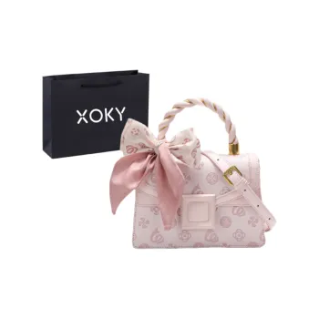 XOKY PU Handbag Regular Unisex Frosted Pink
