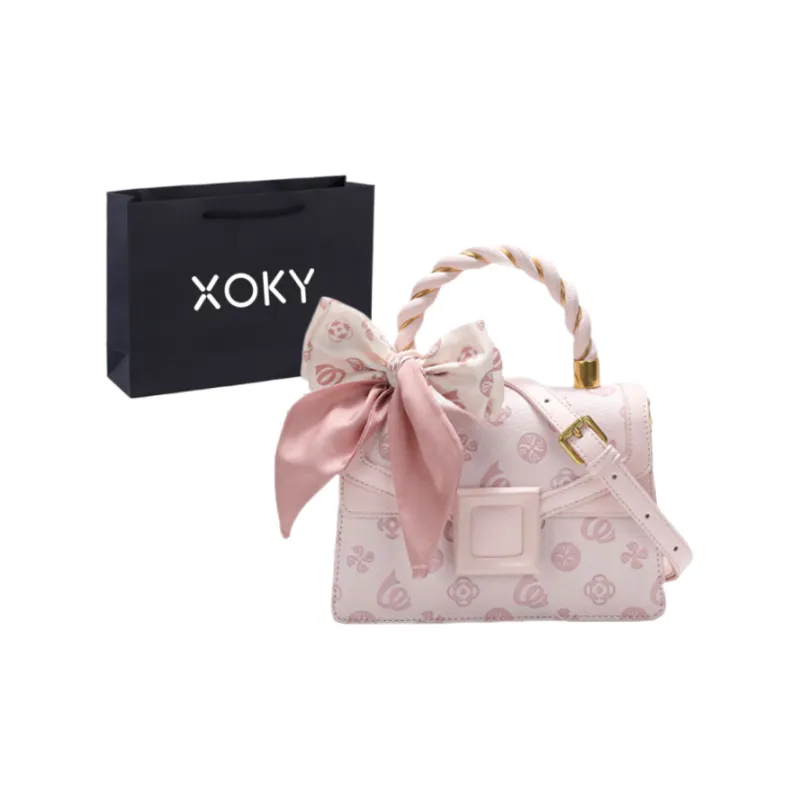 XOKY PU Handbag Regular Unisex Frosted Pink-0