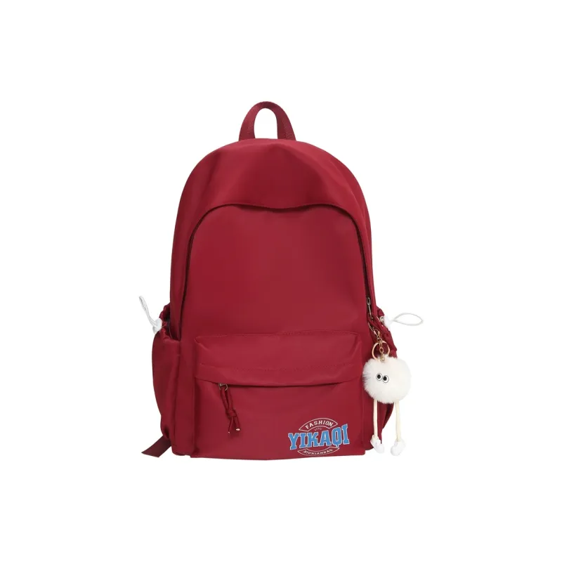 XIANGSU Nylon Backpack Unisex White/Red/Blue/Pink/Black-5