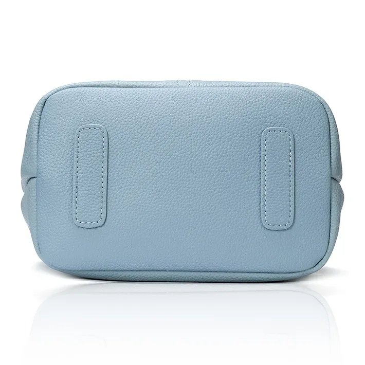 ROBERTA DI CAMERINO Cow Leather Basket Bag Handbag Women's Haze Blue/Elephant Gray-4