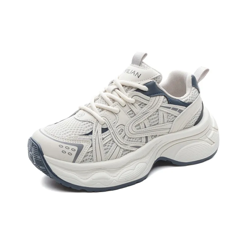 Love Elaine Slip Resistant, Breathable, Lightweight, Height Increasing Low Top Chunky Sneakers Women's-0
