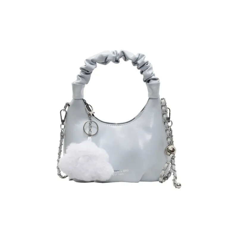 LUVISTRUE PU Shoulder Bag Crossbody Bag Handbag Regular Women's Ecru/Blue/Silver/Black/Pink-6