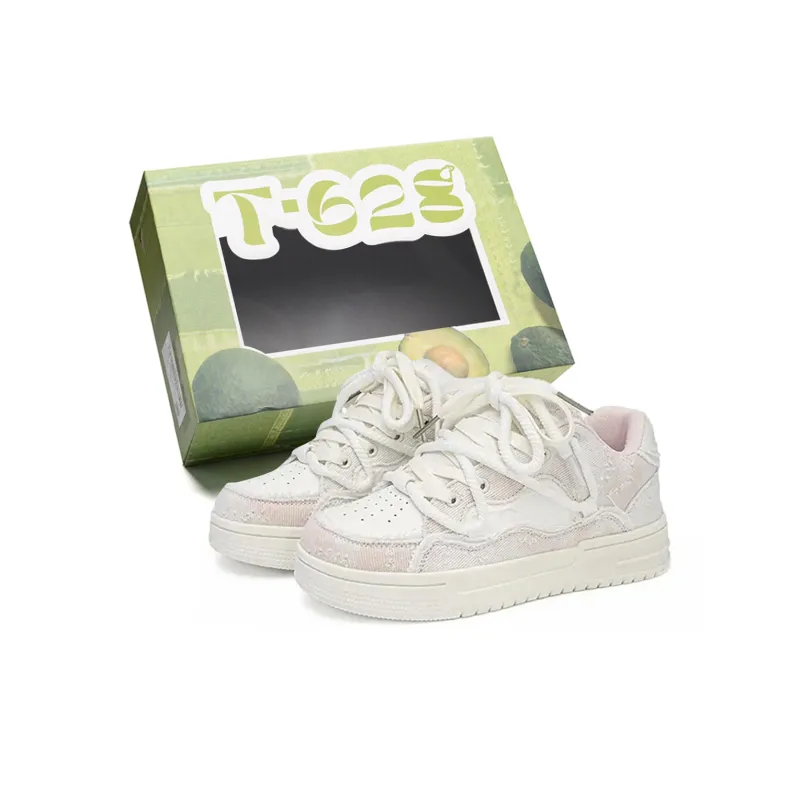 T628 Vintage Puffy Shoes Wear resistant, Lightweight, Breathable, And Non slip. Low Top Skateboard Shoes Unisex-65