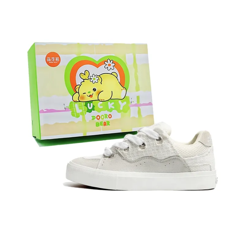 Budding Bear Height Increasing Abrasion Resistant Breathable Slip Resistant Low Top Skateboard Shoes Unisex-6