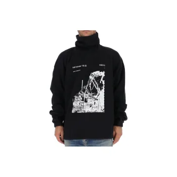OFF WHITE Sweatshirt Loose Fit Men's Black