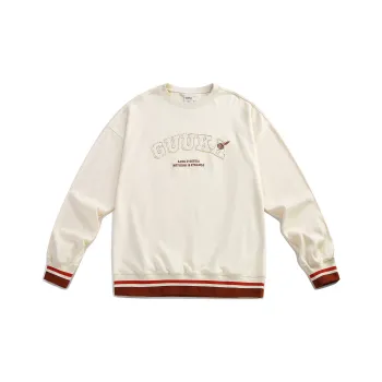 Guuka X SANK TOYS Co brand Sweatshirts Men Custard