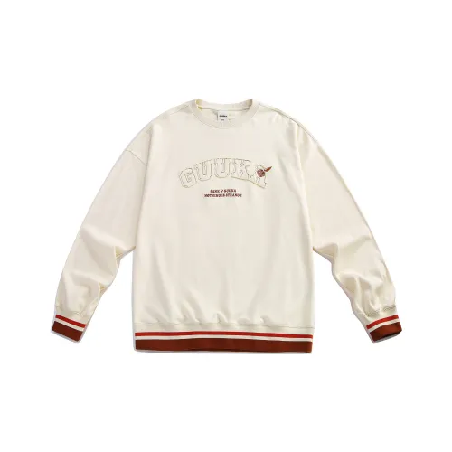 Guuka X SANK TOYS Co brand Sweatshirts Men Custard