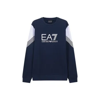 EMPORIO ARMANI EA7 Sweatshirts Men Marine Blue White
