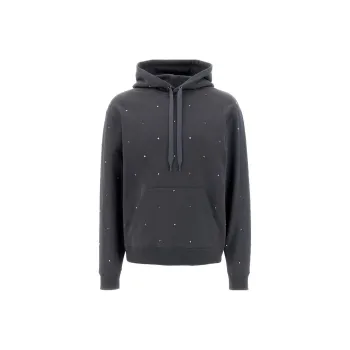Valentino Stud Embellished Drawstring Hoodie