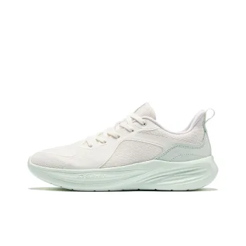 Erke Cushioning Breathable Low Top Casual City Commute Running Shoes Women's Microcrystal White Purified Water