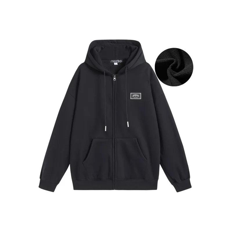 XINGJIZHE Loose Fit Hooded Coat Cardigan Sweatshirt Unisex-17