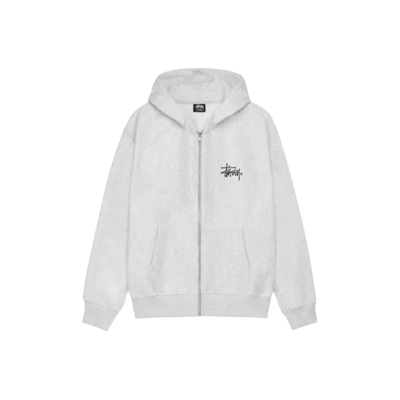 Stussy Basic Logo Zip Hoodie-2