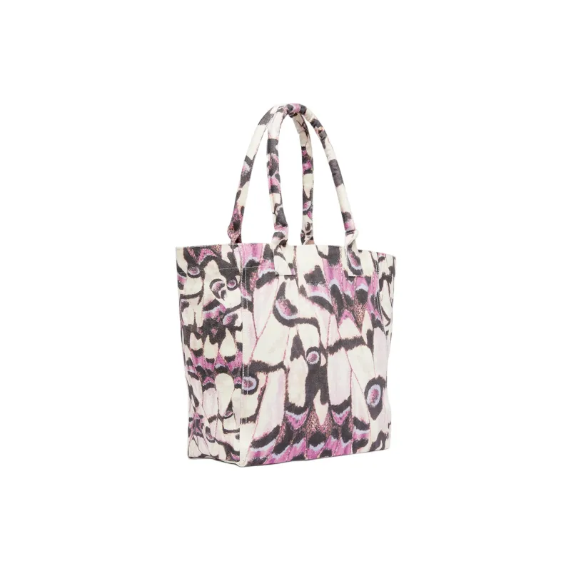 ISABEL MARANT Canvas Tote Bag, Shopping Bag, Handbag, Shoulder Bag Trumpets Women's Pink-1