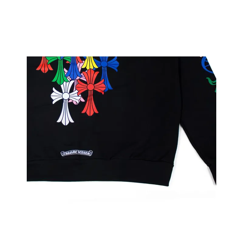 Chrome Hearts Multi Color Cross Cemetery Zip Up Hoodie-4
