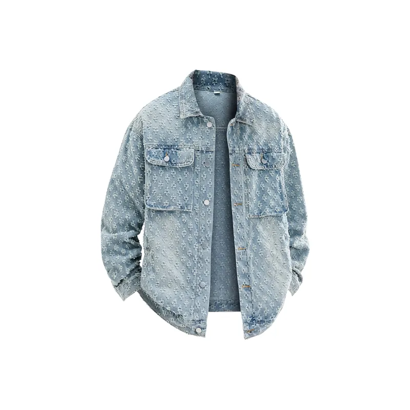 BOTH PLAY Denim Jacket Unisex Yellow Mud-2