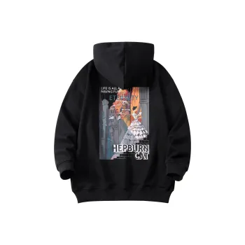 Hepburn Cat Sweatshirts Unisex