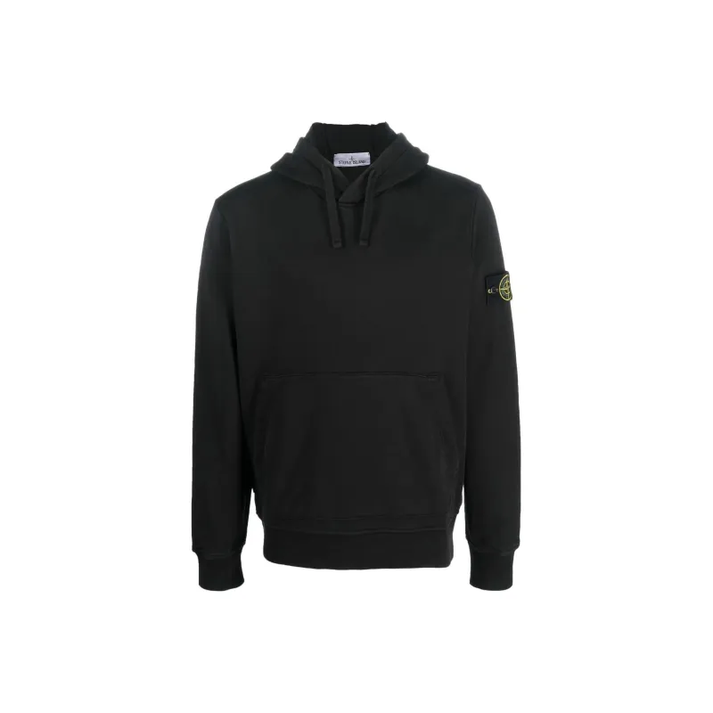 STONE ISLAND Logo Patch Drawstring Hoodie-0