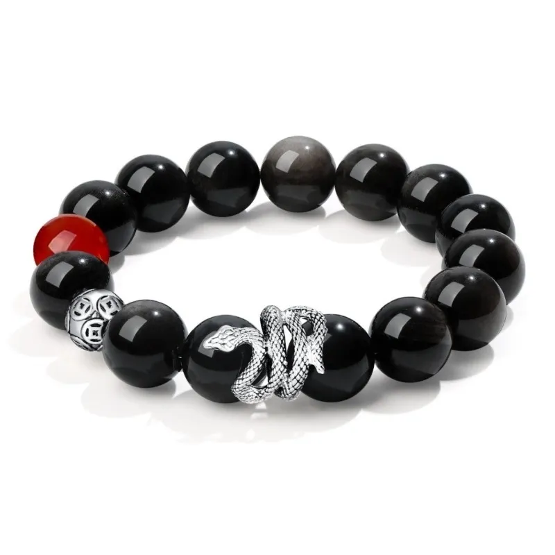 TANGSHU Obsidian Bracelets Unisex-6