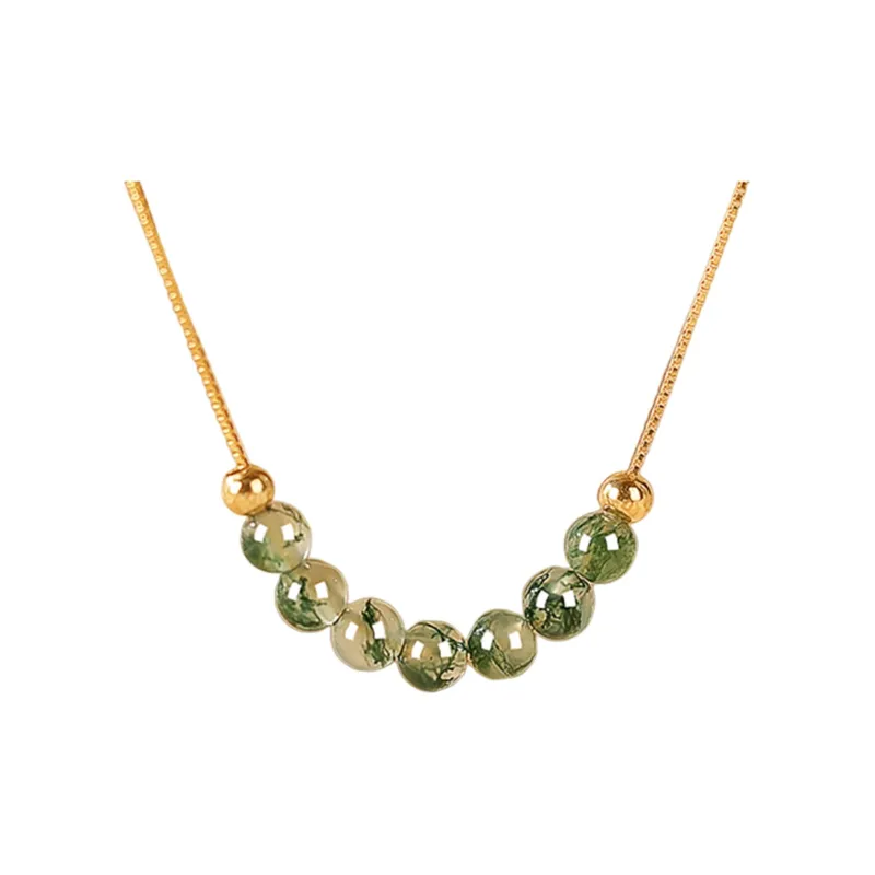Oriental Jade Agate Necklaces Women's-0