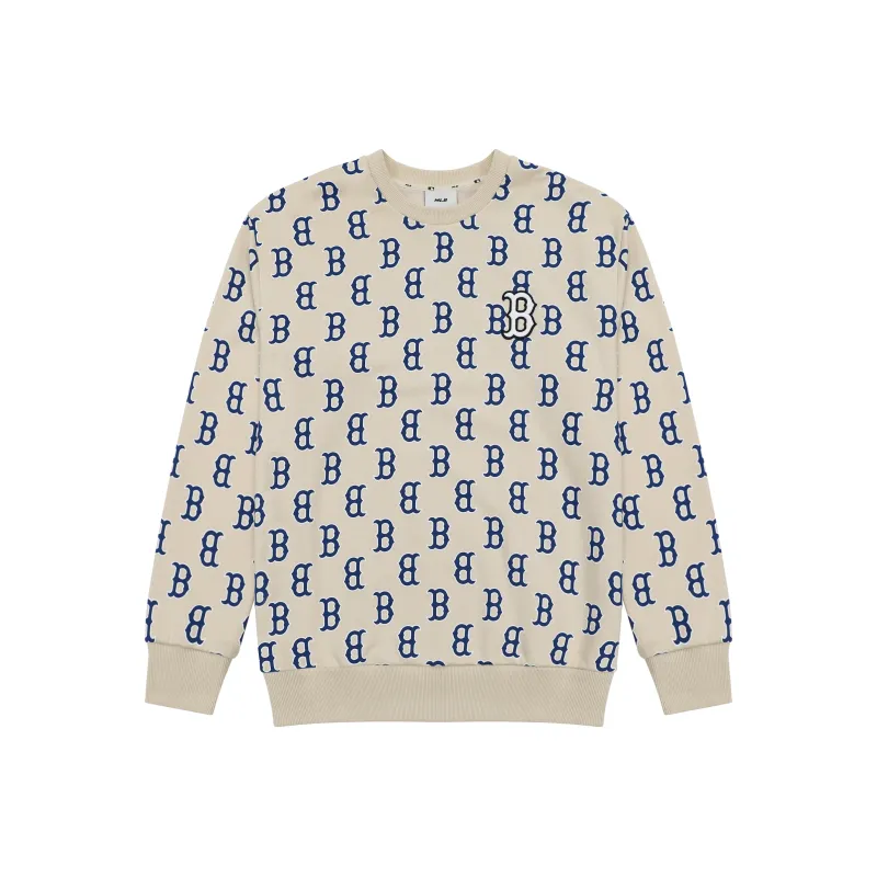 MLB Sweatshirt Unisex Light Beige-0