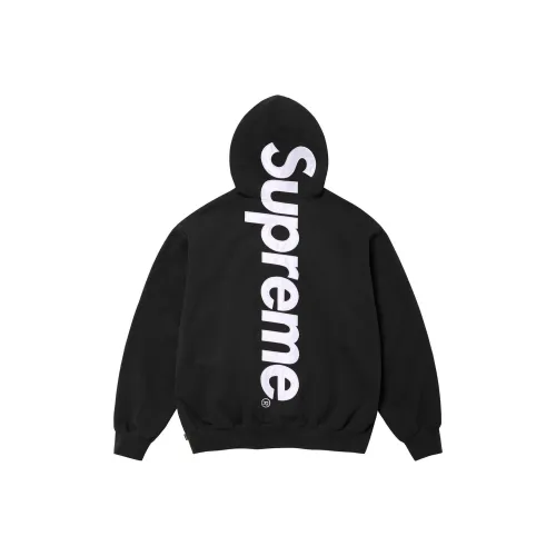 Supreme Satin Appliqué Hooded Sweatshirt