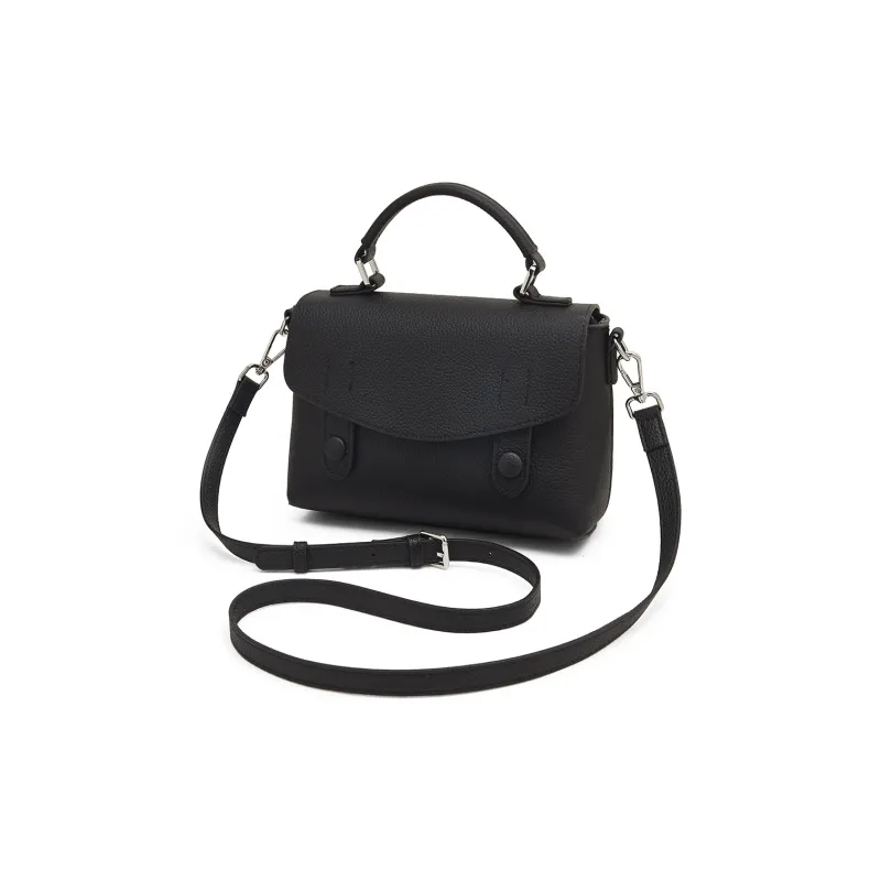 Old Man's Head Top Grain Cow Leather Handbag Regular Women's Multicolor-2