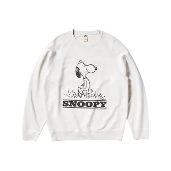 UNIQLO X PEANUTS Co branded Series Sweatshirt Unisex Light Gray
