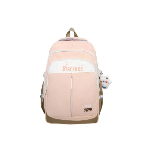 XIANGSU Nylon Backpack Regular Unisex Pink/Black/Blue/Khaki/Green