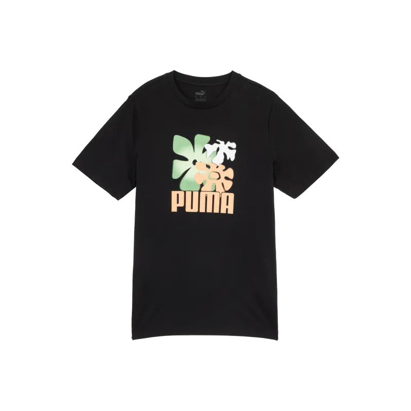 PUMA Basic Graphic T Shirt Men's Black-0