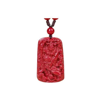 Sweet Kisses Cinnabar Jade Necklaces Unisex