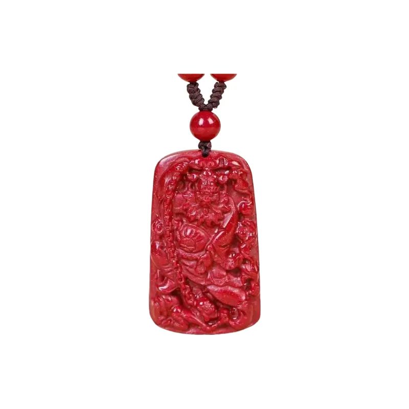Sweet Kisses Cinnabar Jade Necklaces Unisex-0